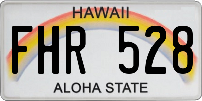 HI license plate FHR528