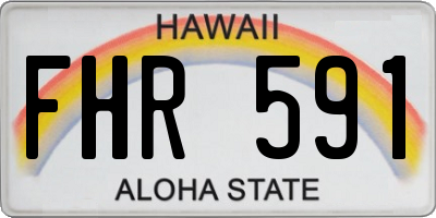HI license plate FHR591
