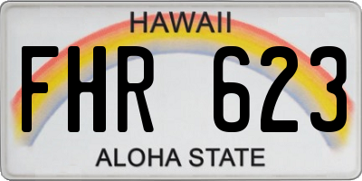 HI license plate FHR623