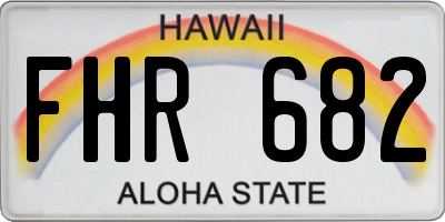 HI license plate FHR682