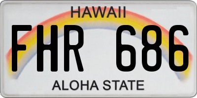 HI license plate FHR686