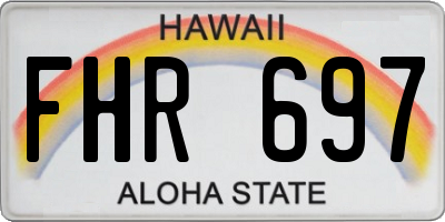 HI license plate FHR697
