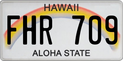 HI license plate FHR709