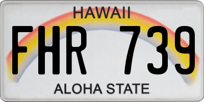 HI license plate FHR739