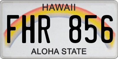 HI license plate FHR856