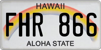 HI license plate FHR866