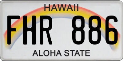 HI license plate FHR886