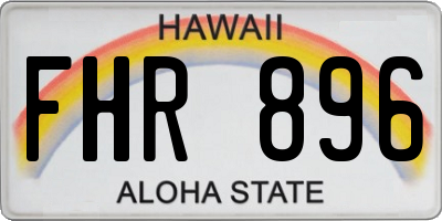HI license plate FHR896