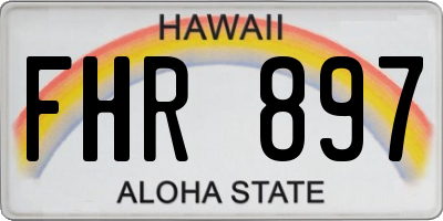 HI license plate FHR897