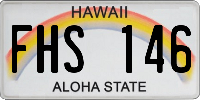 HI license plate FHS146
