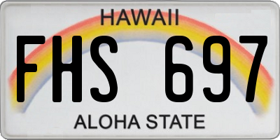 HI license plate FHS697