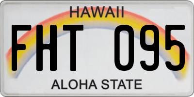 HI license plate FHT095