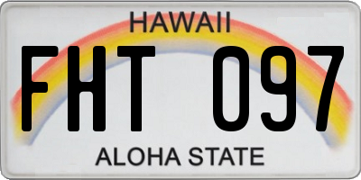 HI license plate FHT097