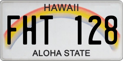 HI license plate FHT128