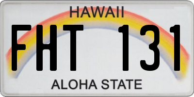 HI license plate FHT131