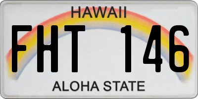 HI license plate FHT146