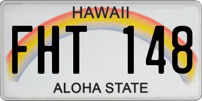 HI license plate FHT148