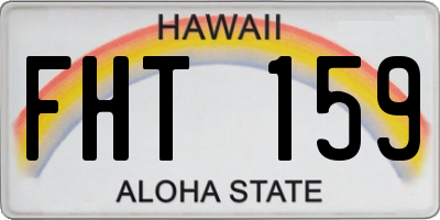 HI license plate FHT159