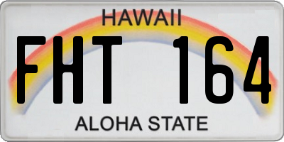 HI license plate FHT164