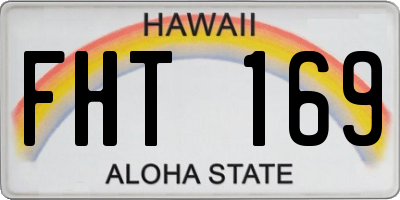 HI license plate FHT169