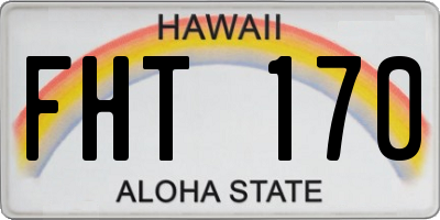 HI license plate FHT170
