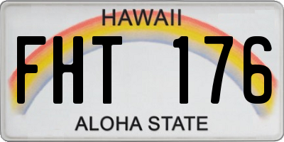 HI license plate FHT176
