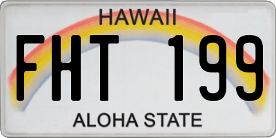 HI license plate FHT199