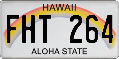 HI license plate FHT264