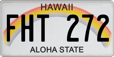 HI license plate FHT272