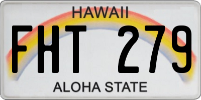 HI license plate FHT279
