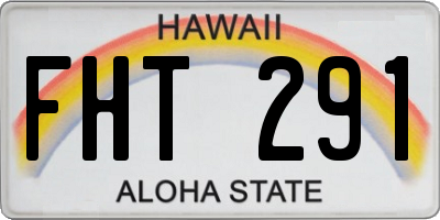 HI license plate FHT291