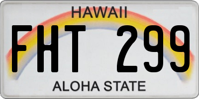 HI license plate FHT299