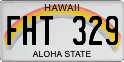 HI license plate FHT329