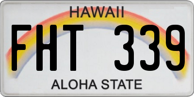 HI license plate FHT339