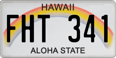 HI license plate FHT341