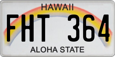 HI license plate FHT364