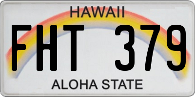 HI license plate FHT379