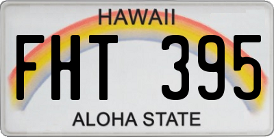 HI license plate FHT395