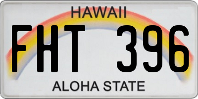 HI license plate FHT396