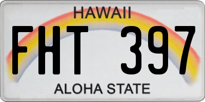 HI license plate FHT397