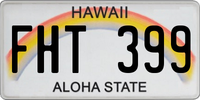 HI license plate FHT399