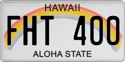 HI license plate FHT400