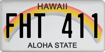 HI license plate FHT411