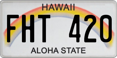 HI license plate FHT420
