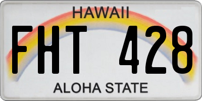 HI license plate FHT428