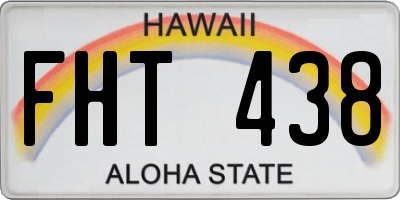 HI license plate FHT438