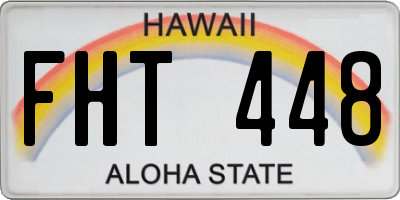 HI license plate FHT448