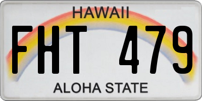 HI license plate FHT479