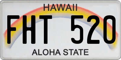 HI license plate FHT520