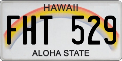 HI license plate FHT529